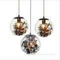 Glass Balls Decorated Pendant Light SK-2903 glass balls decorated with leaves pendant light Supplier
